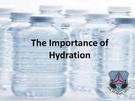 The Importance of Hydration. Overview Why is it so important to stay hydrated? How does my body lose water? How do I know if I’m dehydrated? What should.