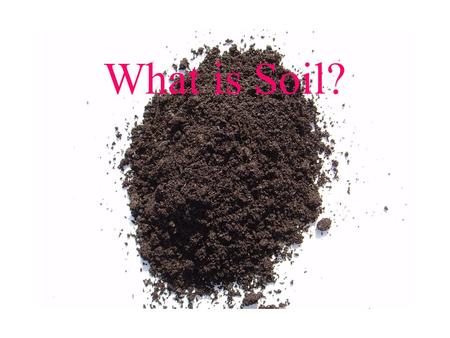 What is Soil?.