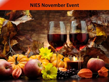 NIES November Event. Possibilities Home of Wine-O Bingo Wines from Washington and California Jill & Lee Kausen.