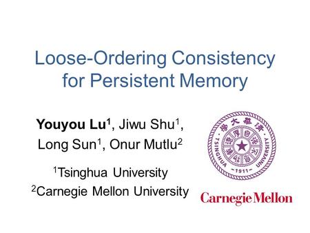 Loose-Ordering Consistency for Persistent Memory
