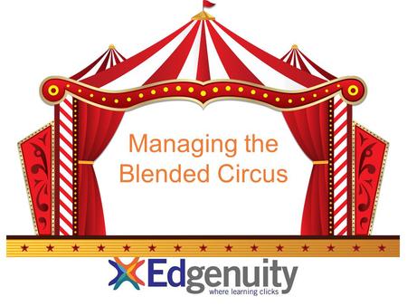 Managing the Blended Circus. Essential Questions How can I know where students are and what they are doing in my blended classroom? How much change can.