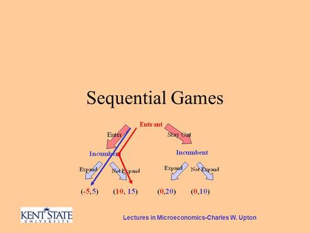 Lectures in Microeconomics-Charles W. Upton Sequential Games.