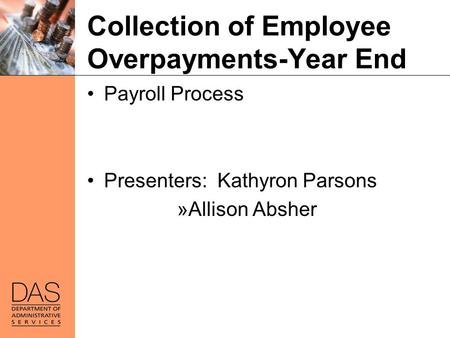 Collection of Employee Overpayments-Year End