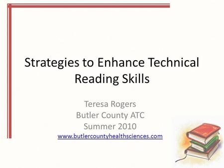 Strategies to Enhance Technical Reading Skills