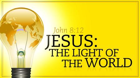 In The Beginning: Let There Be Light And so the gospel message begins… at the beginning. Gen. 1:1-5 Divine words (Logos) express life into a dark world.