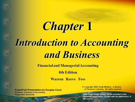 Chapter 1 Introduction to Accounting and Business