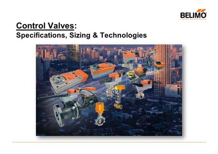 Control Valves: Specifications, Sizing & Technologies