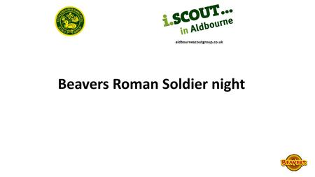 Beavers Roman Soldier night. You will need: Lots of cardboard: Large rectangles for shields, plus lots extra Paint Lots of Al foil Split pins, sellotape,