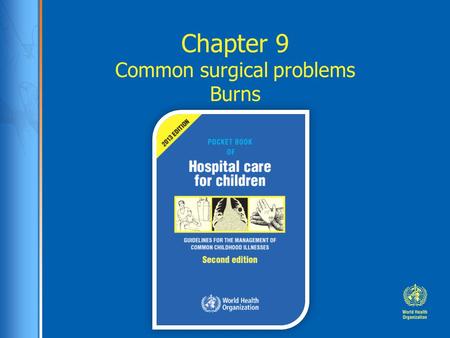 Chapter 9 Common surgical problems Burns. Case study: Alisher Alisher, a 10 months old girl was brought to the district hospital by her mother. At presentation.