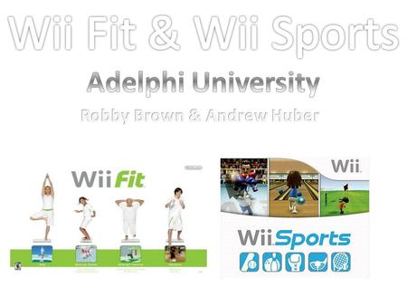 Wii Fit lets your physically in cooperate yourself within the games to make you feel as if your actually getting involved in a physical activity. For.