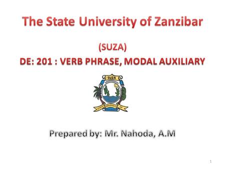 The State University of Zanzibar