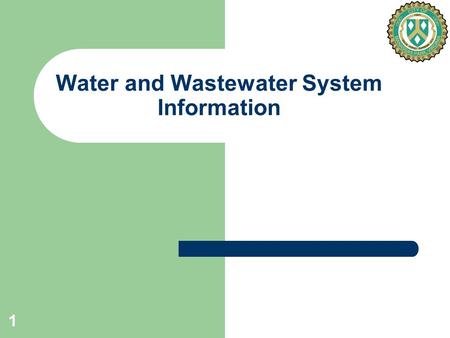1 Water and Wastewater System Information. 2 PWCSA Water Purchase Key Points From April 21, 2008 Meeting With PWCSA PWCSA is willing to re-open discussions.
