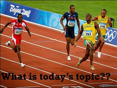 What is today’s topic??. WHAT IS TODAYS TOPIC?
