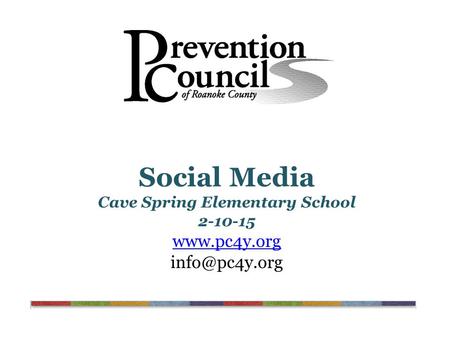 Social Media Cave Spring Elementary School 2-10-15