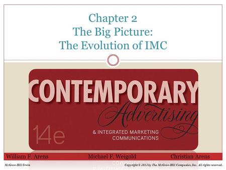 Chapter 2 The Big Picture: The Evolution of IMC