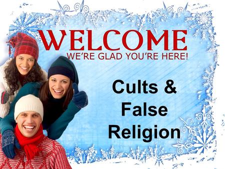 Cults & False Religion. AMOS 8:11-12 “The days are coming,” declares the Sovereign LORD, “when I will send a famine through the land— not a famine of.