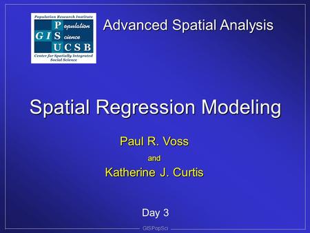 Spatial Regression Modeling