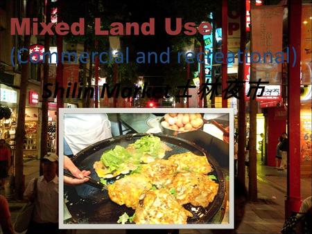 Shilin Market 士林夜市 Mixed Land Use (Commercial and recreational)