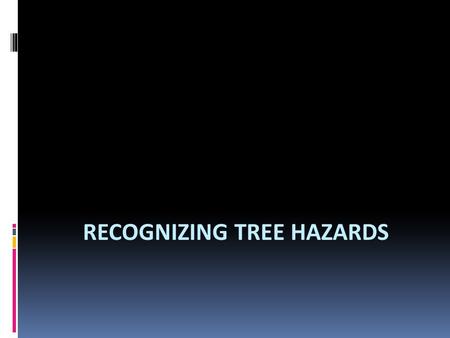 RECOGNIZING TREE HAZARDS. Introduction  Trees are an important part of our world. However, trees may be dangerous. Trees or parts of trees may fall and.