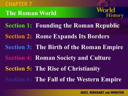 Section 1: Founding the Roman Republic