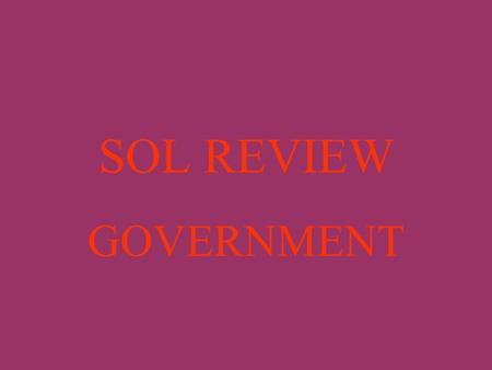 SOL REVIEW GOVERNMENT What agreement signed by the male settlers at Plymouth helped establish the notion of self-government in the Americas? The Mayflower.