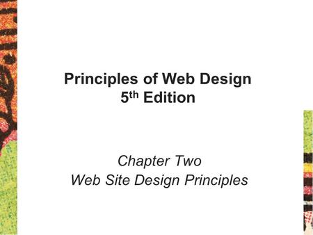 Principles of Web Design 5th Edition