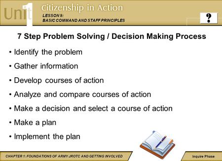 7 Step Problem Solving / Decision Making Process