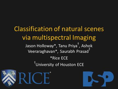 Classification of natural scenes via multispectral Imaging.
