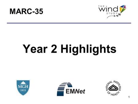 1 Year 2 Highlights MARC-35. 2 MARC-35 Sites: Year 2.
