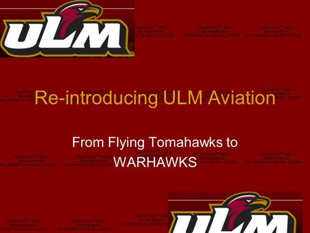 Re-introducing ULM Aviation From Flying Tomahawks to WARHAWKS.