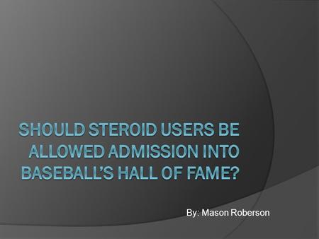 By: Mason Roberson. Background  The 1994 player strike left baseball in a dark age  In 1998 the game experienced a sudden spark in popularity  Sosa.