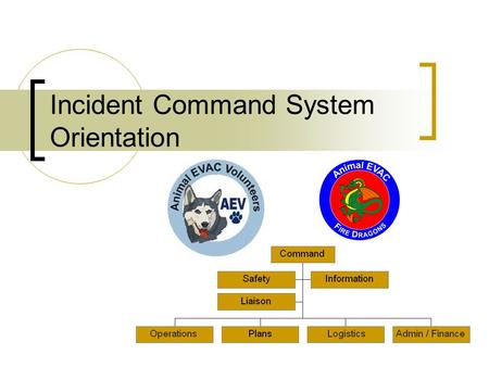 Incident Command System Orientation. Introduction Designed to  Help you learn the principles of ICS  Briefly acquaint you to basic ICS structure and.