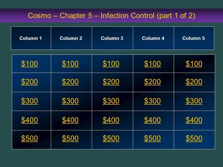 Cosmo – Chapter 5 – Infection Control (part 1 of 2)