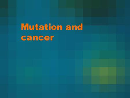 Mutation and cancer. DNA  RNA  protein  trait Genes contain the instructions necessary for a cell to work. If some of the instructions to the cell.