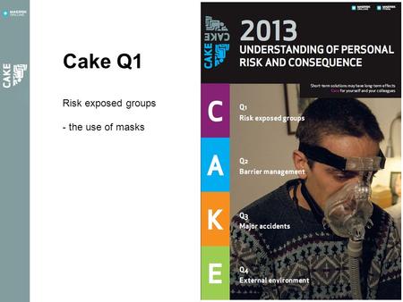 Cake Q1 Risk exposed groups - the use of masks. What are dangerous chemicals? Chemicals that can pose a risk to health and environment Chemicals that.
