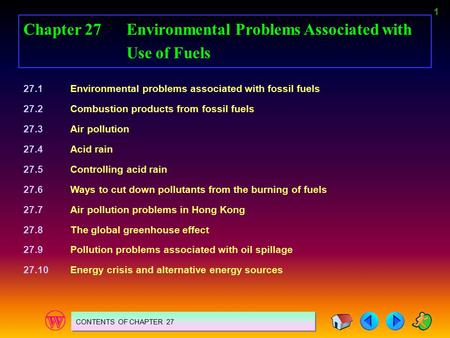 Chapter 27 Environmental Problems Associated with Use of Fuels