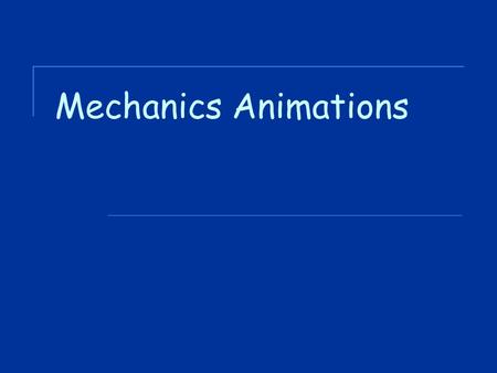 Mechanics Animations. Average v Instantaneous Speed Instantaneous speed of your car is your speed at a particular instant in time. Average speed is a.
