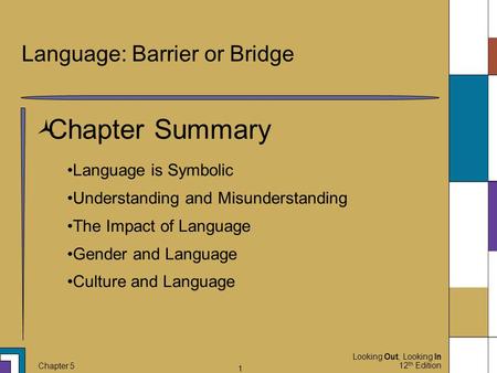 Language: Barrier or Bridge