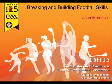 Breaking and Building Football Skills John Morrison.