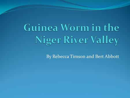 By Rebecca Timson and Bert Abbott. Regional Background For centuries, competition for water access in the Niger River Basin has interfered with protection.