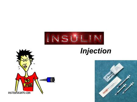 Injection. Photo of a typical juvenile diabetic before and after treatment.