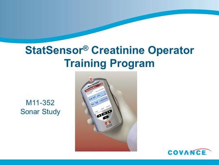 StatSensor® Creatinine Operator Training Program