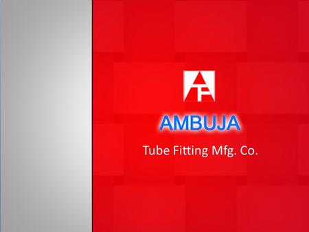 Tube Fitting Mfg. Co.. About Us Ambuja tube fitting is established with a dedicated Team of Instrument Engineers who have always found that instruments.