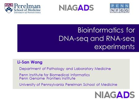 Bioinformatics for DNA-seq and RNA-seq experiments