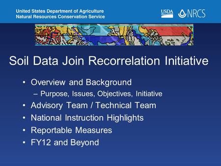 Soil Data Join Recorrelation Initiative
