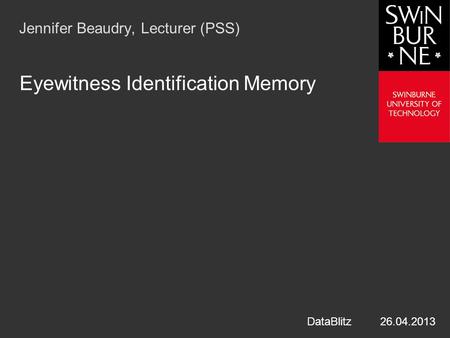 Eyewitness Identification Memory