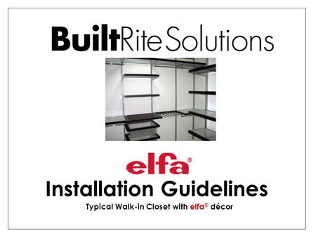 Typical Walk-in Closet with elfa® décor