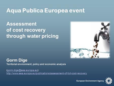 Aqua Publica Europea event