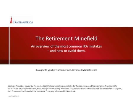 The Retirement Minefield