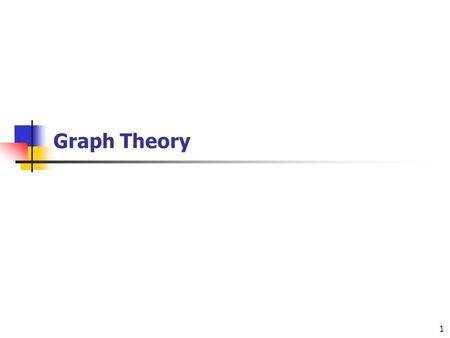 Graph Theory.
